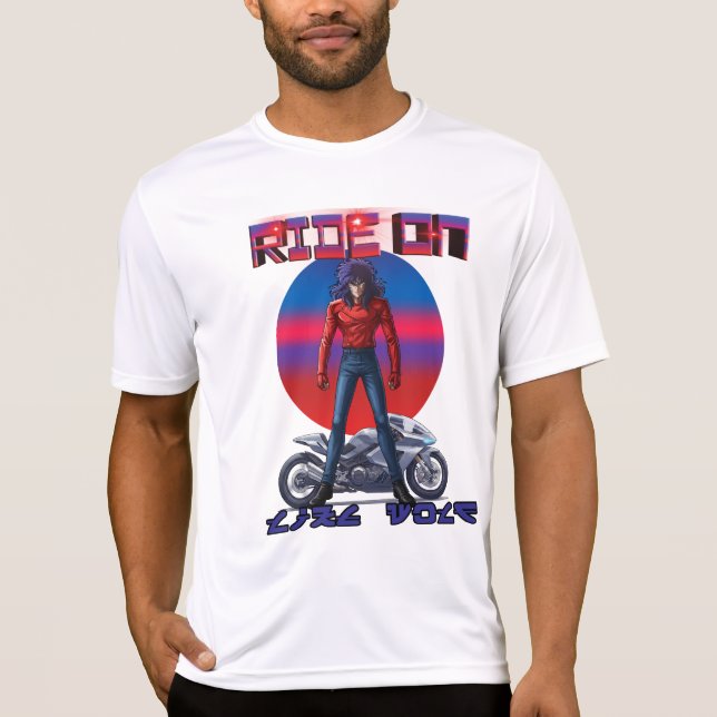 Camiseta Ride On Like wolf  (Frente)