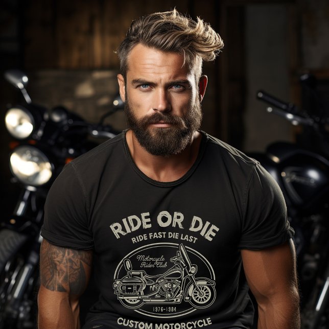 Camiseta Ride or Die Motocicleta  (Criador carregado)