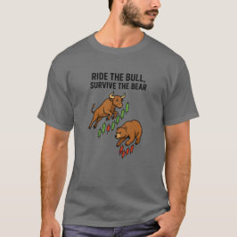 Camiseta Ride the Bull Survive the Bear Trader