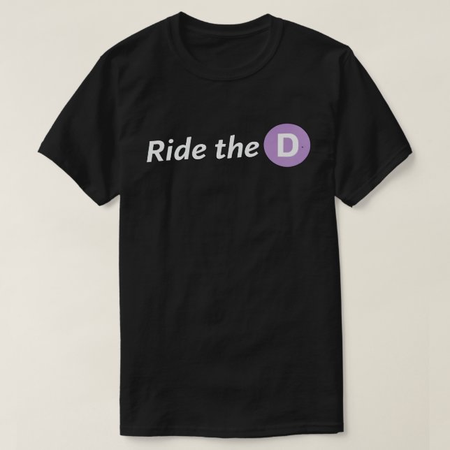 Camiseta Ride the D Men's Basic T-Shirt (Frente do Design)
