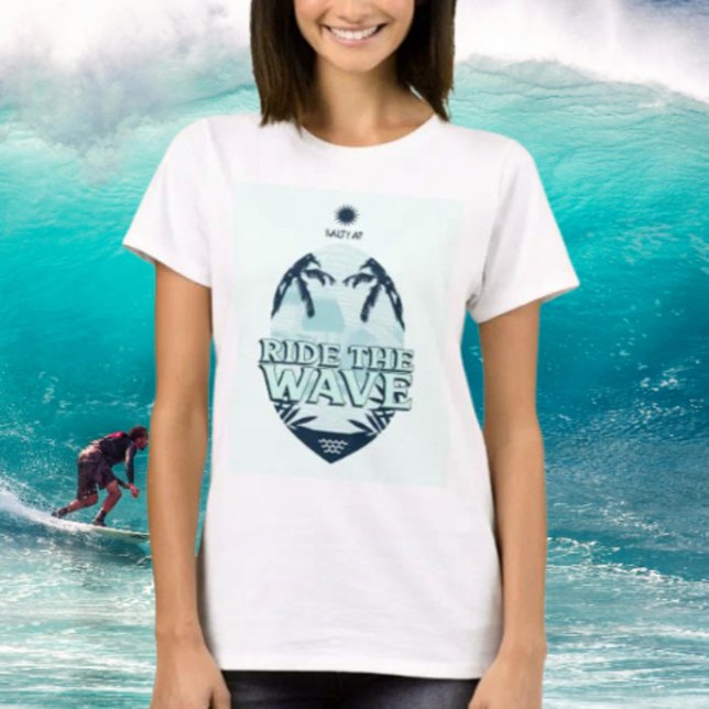 Camiseta Ride The Wave by Salty AF (Criador carregado)