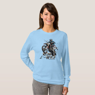 Camiseta Ride Wild Capa longa feminina