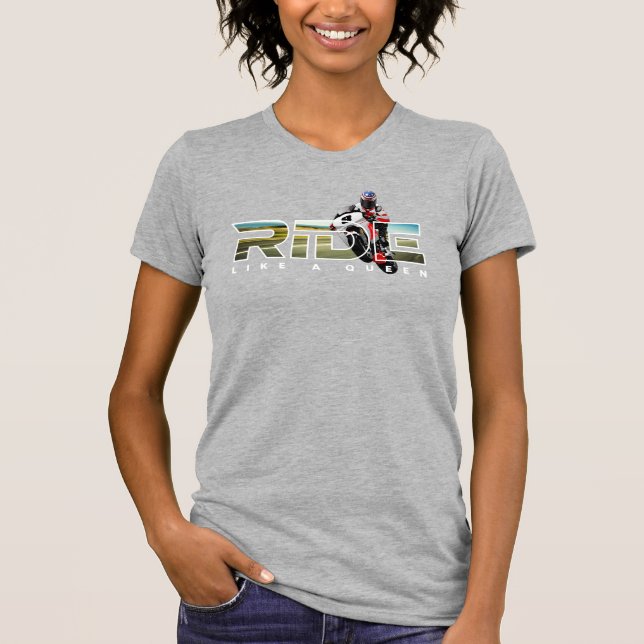 Camiseta Rider King | Ajustado fino para mulheres (Frente)