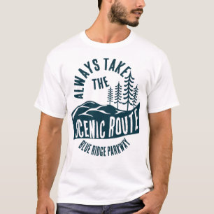 Camiseta Ridge Parkway National Park Rota Cênica