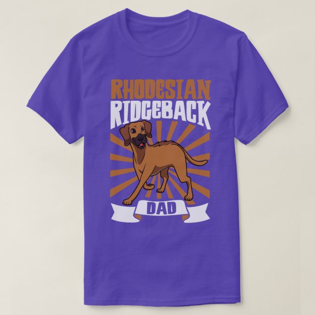 Camiseta Ridgeback do Pai Ridgedeian Ridgeback (Frente do Design)