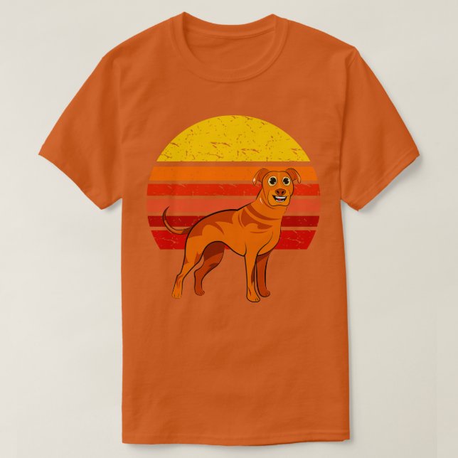 Camiseta Ridgeback Dog Retro (Frente do Design)