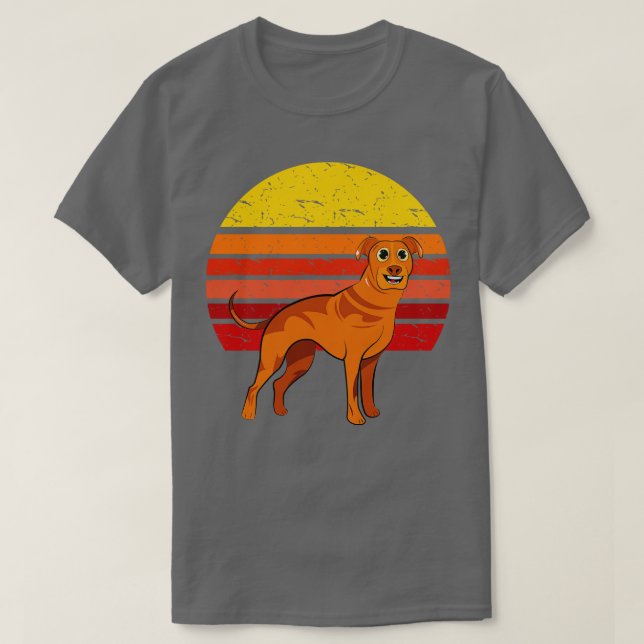 Camiseta Ridgeback Dog Retro (Frente do Design)