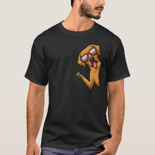Camiseta Ridgeback Rhodesian Dog De Lado Com Óculos De Sol