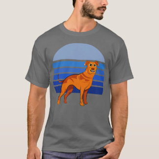 Camiseta Ridgeback Ridgeback Cão Retro Azul 1