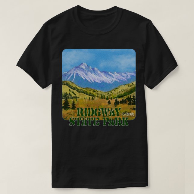 Camiseta Ridgway State Park Colorado (Frente do Design)