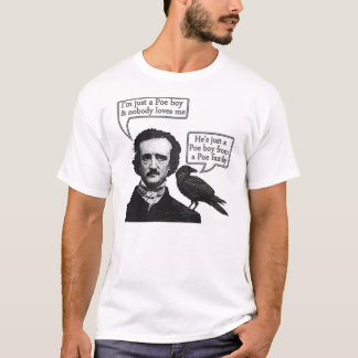 Camiseta Riff de Edgar Allan Poe na rapsódia boémia da