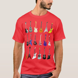 Camiseta Riffs que balançou os Guitarras Icônicos Mundiais 