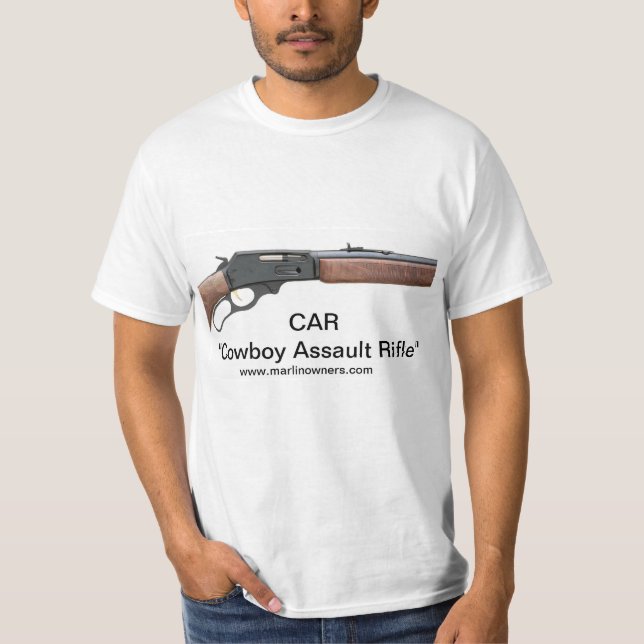 Camiseta Rifle da ação da alavanca do espadim 336 (Frente)