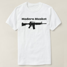 Camiseta Rifle preto moderno Molon Labe do mosquete AR15
