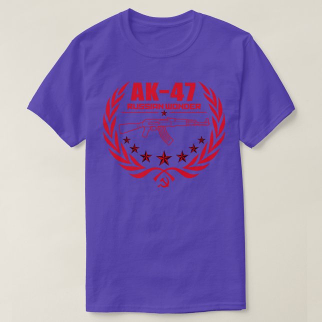 Camiseta Rifle russo AK47 (Frente do Design)