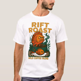 Camiseta Rift Rast Fish Coffee T Shirt - Café Negrito E Eng