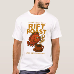 Camiseta Rift Roast - Rótulo Africano do Café Cichlid