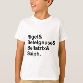 Camiseta Rigel Betelgeuse Bellatrix Saiph | Estrelas de Óri