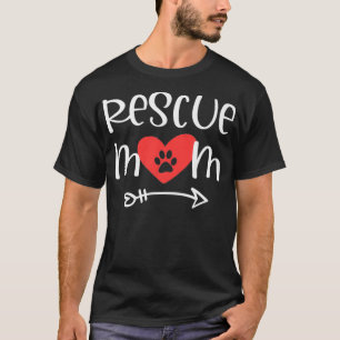 Camiseta Rigoroso Resgate Mamãe Cão Cachorro Pet Advocate