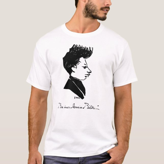 Camiseta Rilke - caricatura (Frente)