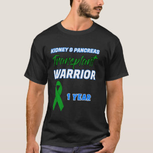 Camiseta Rim Pancreias Transplante Primeiro Aniversário Um