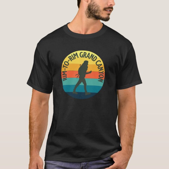Camiseta Rim to Rim Hike Grand Canyon Hiking family funny (Frente)