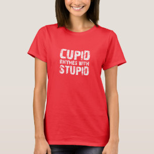 Camiseta Rimas do Cupido com estúpido