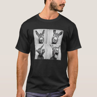 Camiseta Rindo de Donkey Face Quirky Fazenda Encantando Eng