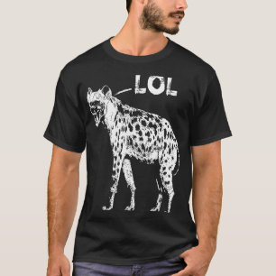 Camiseta Rindo de Hyena LOL African Wildlife Hyaenas Safar
