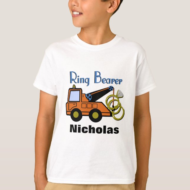 Camiseta Ring Bearer Tow Truck (Frente)