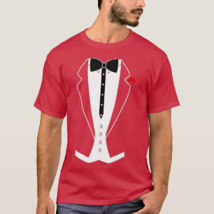 Camiseta Ring Bearer Tuedo Tu Suit Crianças Casamento Engra
