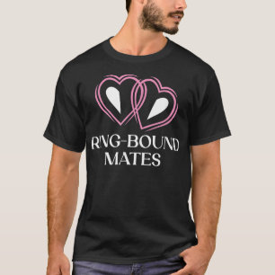 Camiseta Ring Bound Mates Wedding Sayings Bride and Groom Q