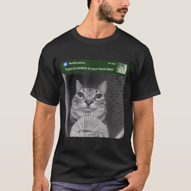 Camiseta Ring Cat With Motion Meme  (Frente)