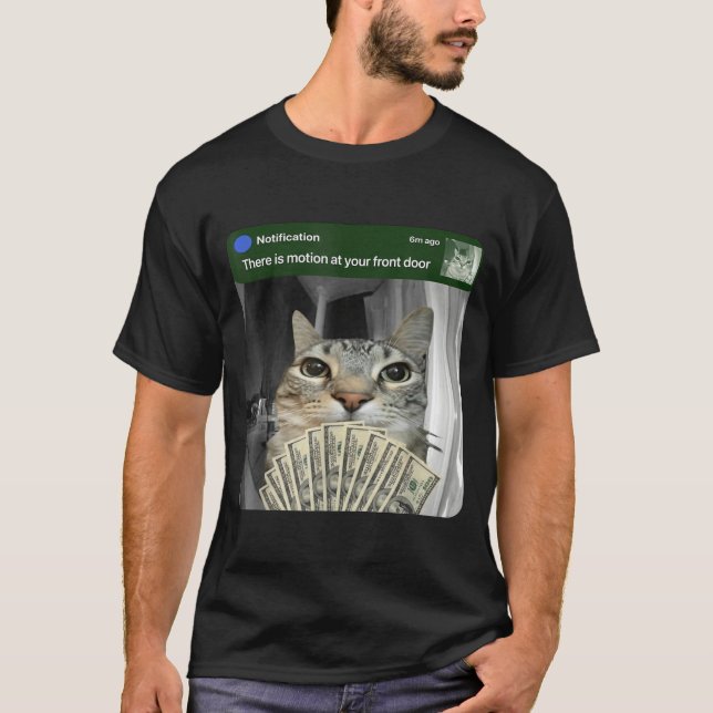 Camiseta Ring Cat With Motion Meme  (Frente)