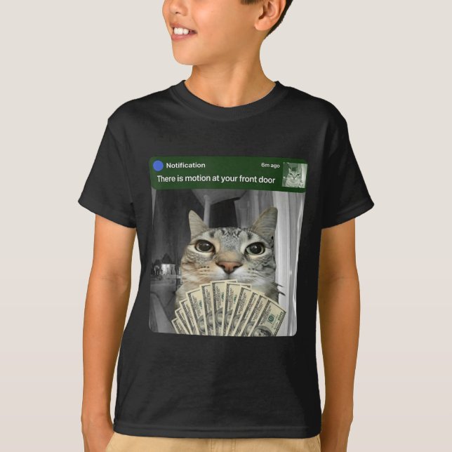 Camiseta Ring Cat With Motion Meme  (Frente)