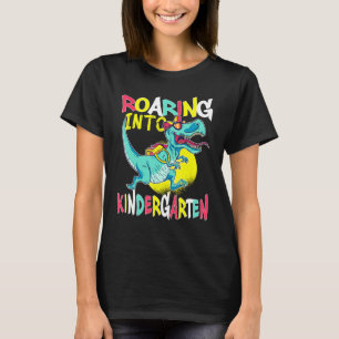 Camiseta Ring In Kindergarten T Rex Dinossaur Back To S