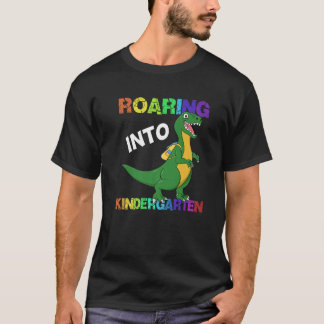 Camiseta Ring Kindergarten Dinossaur T Rex De Volta À Escol