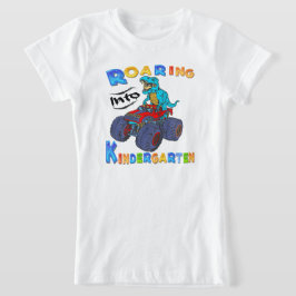 Camiseta Ring Kindergarten Dinossaur T Rex De Volta À Escol