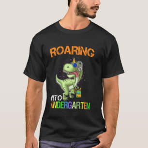 Camiseta Ring Kindergarten Dinossaur T Rex De Volta À Escol