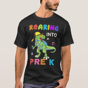 Camiseta Ring Pré K Dinossaur Rex De Volta Para Os Meninos