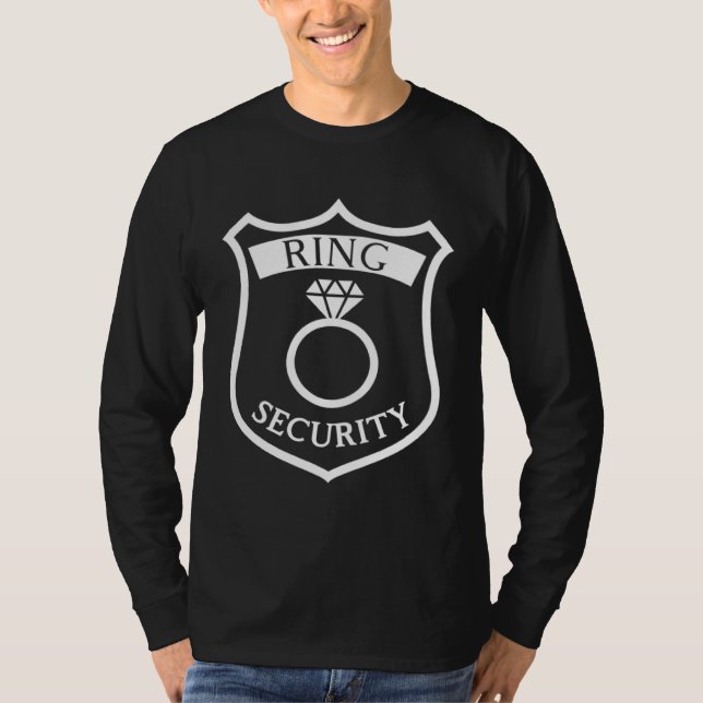 Camiseta Ring Security Badge  Best Man or Ring Bearer  1 (Frente)