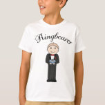 Camiseta Ringbearer Kids Tee Shirt<br><div class="desc">Little ringbearer tee shirt for your wedding.</div>