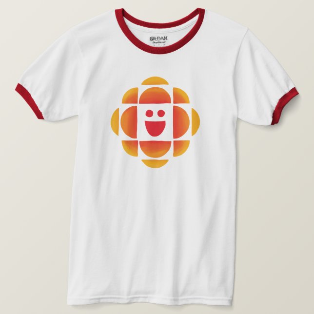 Camiseta Ringer de Logotipo para Crianças CBC (Frente do Design)