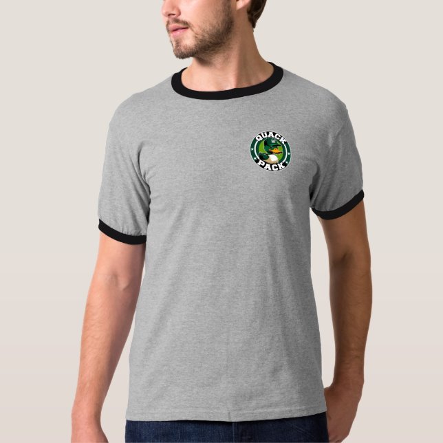 Camiseta Ringer do Pack Quack dos Patos RF (Frente)