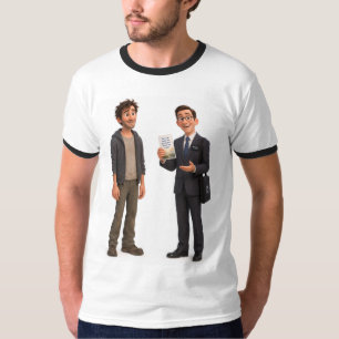 Camiseta Ringer Engraçada do Último Homem na Terra