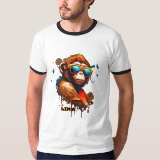 Camiseta Ringer "LIMA Edición" -Diseño Gráfico