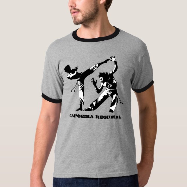 Camiseta Ringer Regional da Capoeira (Frente)