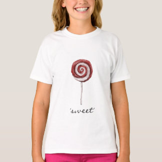 Camiseta Ringer Ringer da Garota Branca - 'Doce'