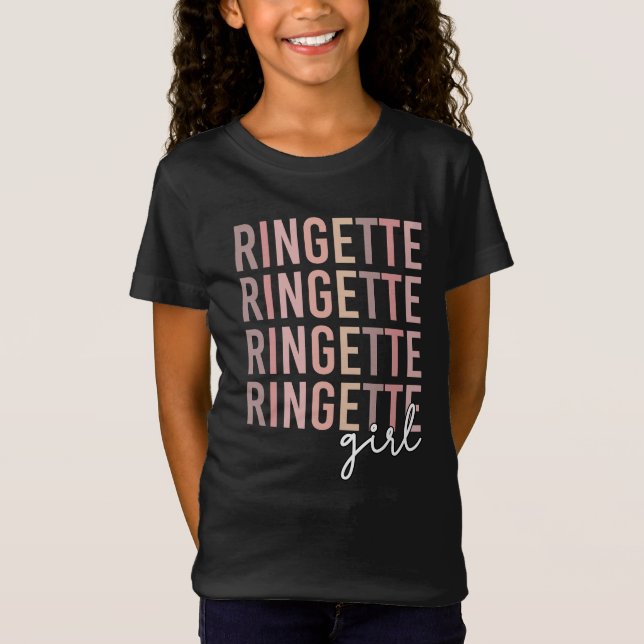 Camiseta Ringette Girl | Presentes para Jogadores de Ringet (Frente)