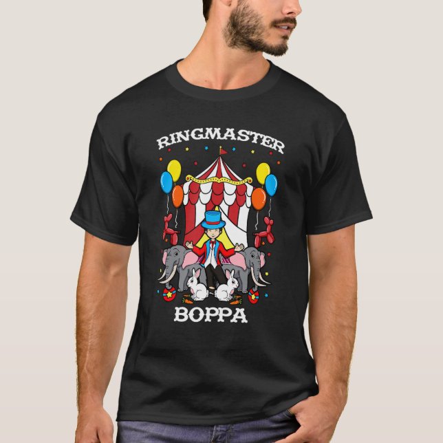 Camiseta Ringmaster Boppa Circus Event Funcionarios Ringhea (Frente)